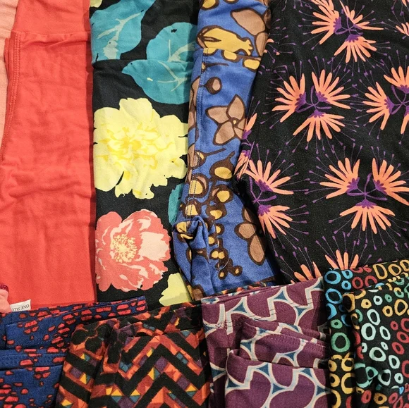 Lularoe One Size Leggings 13 Pairs - Picture 2 of 5